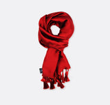 Bordeaux Wine Solid - Silk Men Scarves