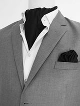 The Black Matter Silk Ascot & Pocket Square Set - Combo Sets | Monzoro Pakistan