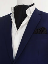 The Black Matter Silk Ascot & Pocket Square Set - Combo Sets | Monzoro Pakistan