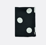 Black and White Jumbo Polka Dots - Silk Pocket Square