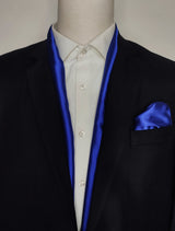 Royal Blue - Silk Scarf & Pocket Square Set - Combo Sets | Monzoro Pakistan