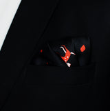 Black Dalmatian Silk Pocket Squares