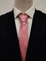 Peach Pink Self Tie - Neckties | Monzoro Pakistan