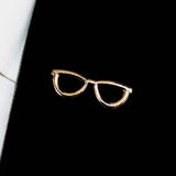 Golden EyeGlasses Lapel Pins