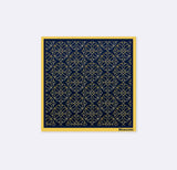 Navy and Gold Rugs - Silk Pocket Square - Pocket Squares | Monzoro Pakistan