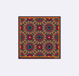 African Art silk pocket square