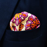 Ethnic Vector Pattern Silk Pocket Square