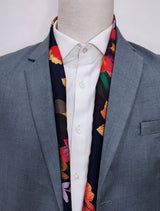 The Mighty Blue Jungle Silk - Silk Men Scarves - Silk Scarves | Monzoro Pakistan