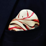 Elegant Seamless Floral Pattern - Silk Pocket Square - Pocket Squares | Monzoro Pakistan