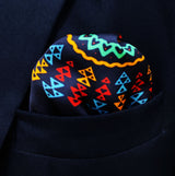 Truck Art Ethnic Silk Pocket Square