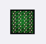 Green Floret - Silk Pocket Square - Pocket Squares | Monzoro Pakistan