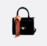 Curb and link chain art - silk twilly scarves