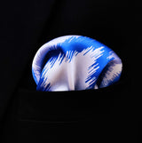 Seamless Hand Drawn Pattern Silk Pocket Square