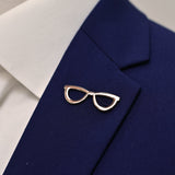 Golden EyeGlasses Lapel Pins