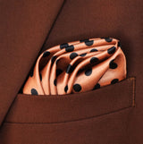 Coral Sands Polka Dot - Silk Pocket Square