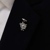 FRENCH HORN SILVER LAPEL PINS