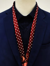 Chocolate Brown Polka Drops - Silk Scarves - Silk Scarves | Monzoro Pakistan