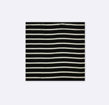 Black with White Stripes - Silk Men's Pocket Squares - Pocket Squares | Monzoro Pakistan