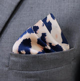 Snow Leopard - Silk Pocket Square - Pocket Squares | Monzoro Pakistan