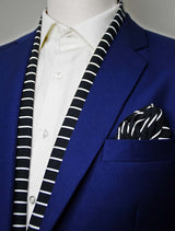 White Cane Crow - Silk Scarf & Pocket Square Set - Combo Sets | Monzoro Pakistan