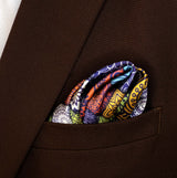 Abstract Matrix Silk Pocket Squares