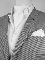 Pearl White Paradigm Silk Ascot & Pocket Square Set - Combo Sets | Monzoro Pakistan
