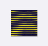 Blue and Gold Stripes - Silk Pocket Squares - Pocket Squares | Monzoro Pakistan