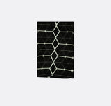 Black and White Hexagonal - Silk Pocket Squares - Pocket Squares | Monzoro Pakistan