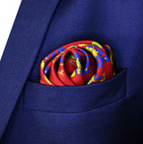 Maroon Paisley and Floral - Silk Pocket Square - Pocket Squares | Monzoro Pakistan