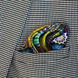 Abstract Matrix Silk Pocket Squares