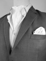 Pearl White Paradigm Silk Ascot & Pocket Square Set - Combo Sets | Monzoro Pakistan