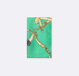 Chains and Straps (Sea Green) Silk Pocket Square