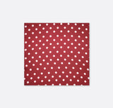 Maroon and White Polka Dots - Silk Pocket Square - Pocket Squares | Monzoro Pakistan