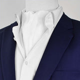 Pearl White Paradigm Silk Ascots - Ascots | Monzoro Pakistan