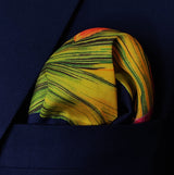The Mighty Blue Jungle - Silk Pocket Square - Pocket Squares | Monzoro Pakistan