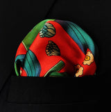 The Fiery Garden Silk Pocket Square