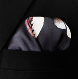 The Grey Garden Silk Pocket Square