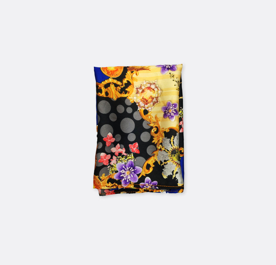 Mixed Pattern Silk Pocket Square