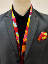 Paisley Shape Silk Men Scarf & Pocket Square Set - Combo Sets | Monzoro Pakistan