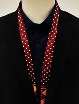 Chocolate Brown Polka Drops - Silk Scarves - Silk Scarves | Monzoro Pakistan
