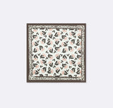 Pink and Grey Silk Pocket Square