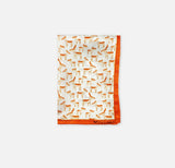 ANIMATED DEER SILK POCKET SQUARES