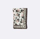 Pink and Grey Silk Pocket Square