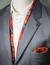 Rust Paisley & Floral - Silk Scarf Set - Combo Sets | Monzoro Pakistan