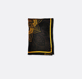 Gold Ornamental Silk Pocket Square