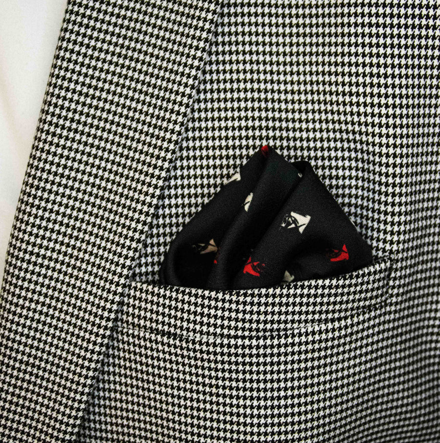 Abstract Horse Silk Pocket Squares