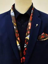 Winter Birds & Autumn Leaves - Silk Scarves Set - Combo Sets | Monzoro Pakistan