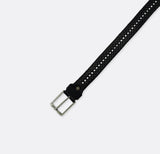 Braided Leather - Pin Buckle Belt - Black - Belts | Monzoro Pakistan