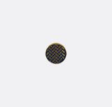 Blue & Gold Button Lapel Pin