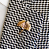 Poppy Flower – Golden Lapel Pins